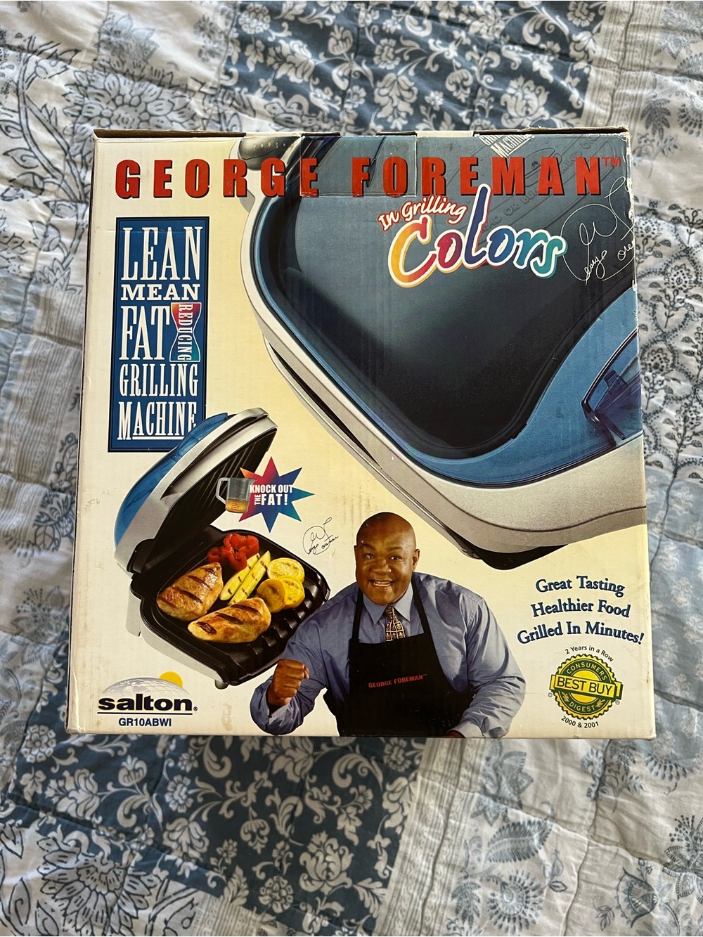 George Foreman Lean Mean Fat Grilling Machine - Blue